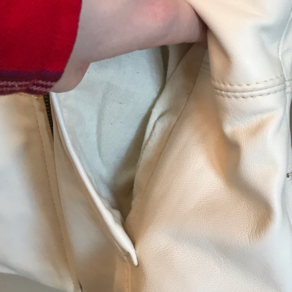 Wilson’s Leather S white leather jacket fluffy - Picture 4 of 9